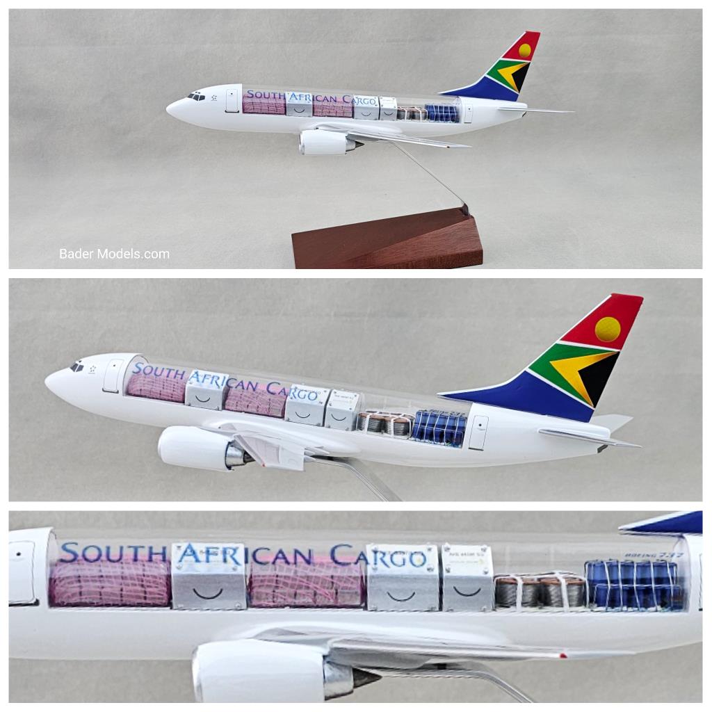 SAA Cargo - B737-300F - (1:72) - 180° Clear Top